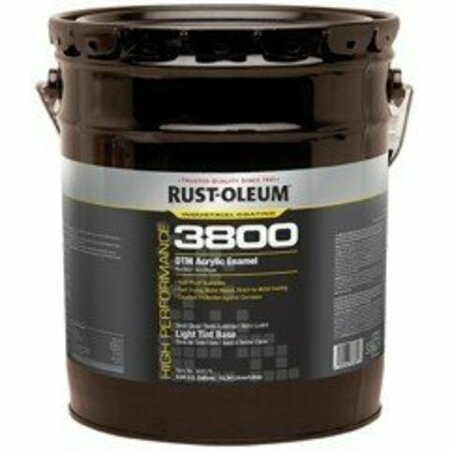 RUST-OLEUM Coating, 3800, 5 gal, Satin, High Performance, Water 340658